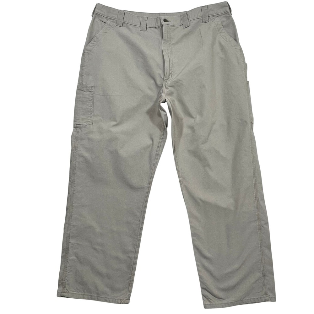 Carhartt Utility Work Pants Loose Fit Carpenter‎ Canvas Tan B151 Men's 42x30